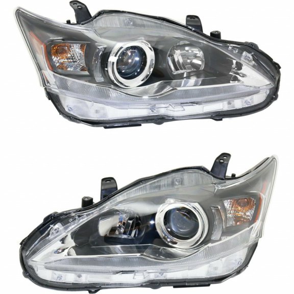 For 2011-2017 Lexus CT200h Headlight Driver and Passenger Side CAPA Certified w/ Bulbs LX2502151 LX2503151-Replaces 81150-76011, 81110-76011
