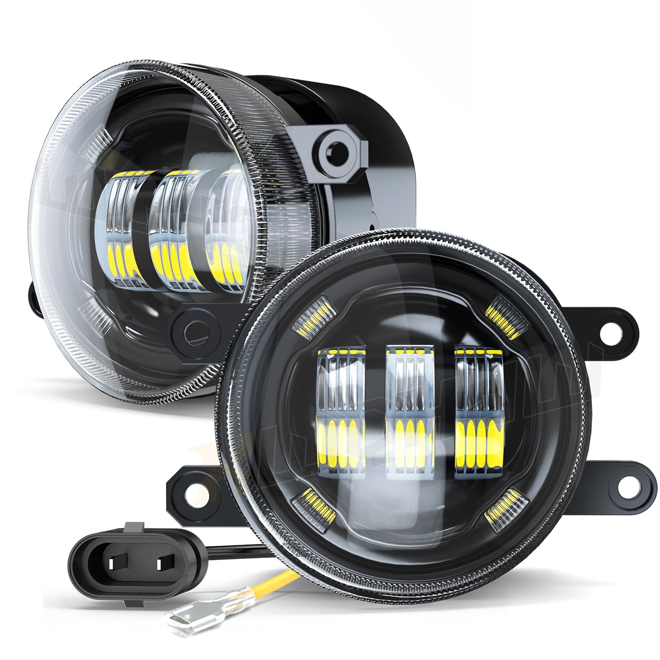 For 2011-2017 Toyota Sienna Clear Lens Front LED Bumper Fog Lights Lamp Assembly