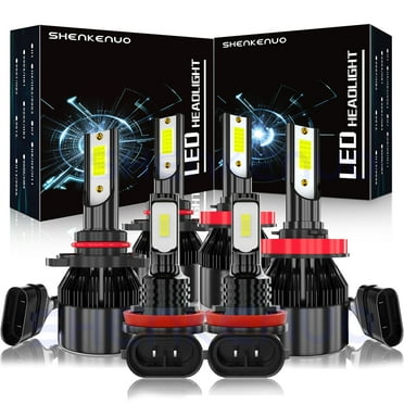 For 2011-2020 Honda Odyssey LED Headlight Bulbs 9005 H11 High/Low Beam H11 H8 Fog Light 6000k 6pcs