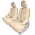 thumbnail image 1 of For 2011-2020 Toyota Sienna 7 Passenger FH Group Custom Fit Faux Leather Car Seat Covers - 2nd Row Solid Beige, 1 of 5