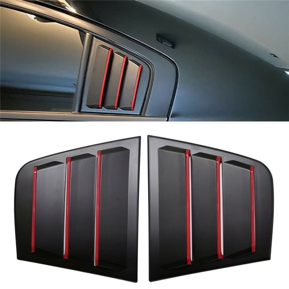 For 2011-2021 Dodge Charger Window Scoop Side Louver Air Vent Cover Trim Black