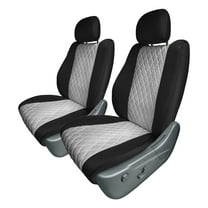 For 2011–2021 Jeep Grand Cherokee FH Group Neoprene Waterproof Custom Fit Car Seat Covers - Front Gray