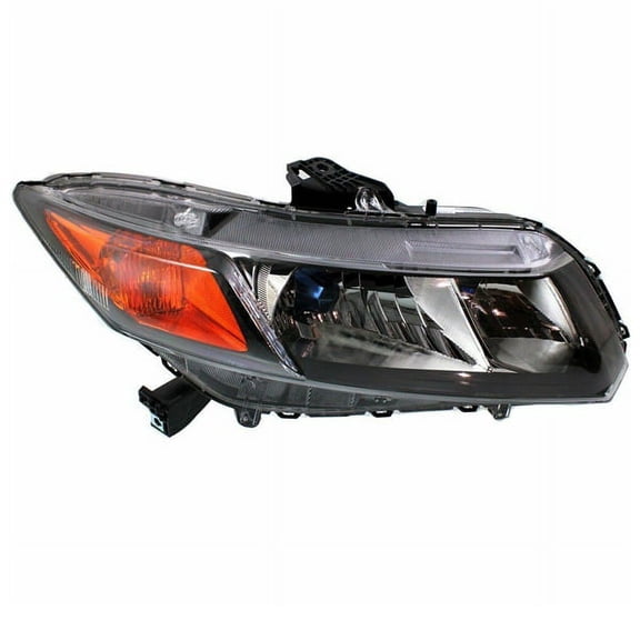 For 2012-12 Civic Hybrid Halogen Headlight Headlamp Head Light w/Bulb Right Side