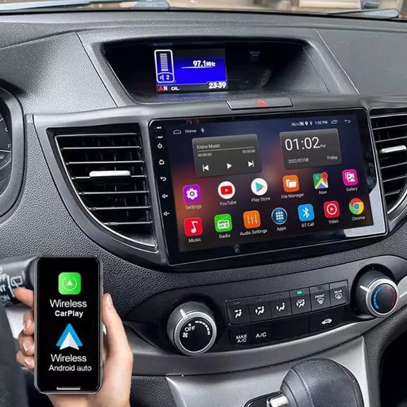 For 2012 2013 2014 2015 2016 Honda CRV Apple Carplay Android 15 Car Stereo Radio GPS NAVI WIFI
