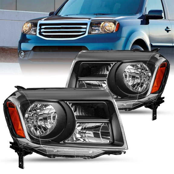 For 2012 2013 2014 2015 Honda Pilot Halogen Headlights Assembly