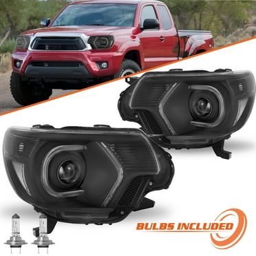 AKKON - For 12-15 Toyota Tacoma TRD Pickup Truck Smoked Lens Dual Led