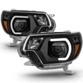 thumbnail image 1 of For 2012 2013 2014 2015 Toyota Tacoma LED DRL Light Tube Projector BK Headlights, 1 of 7