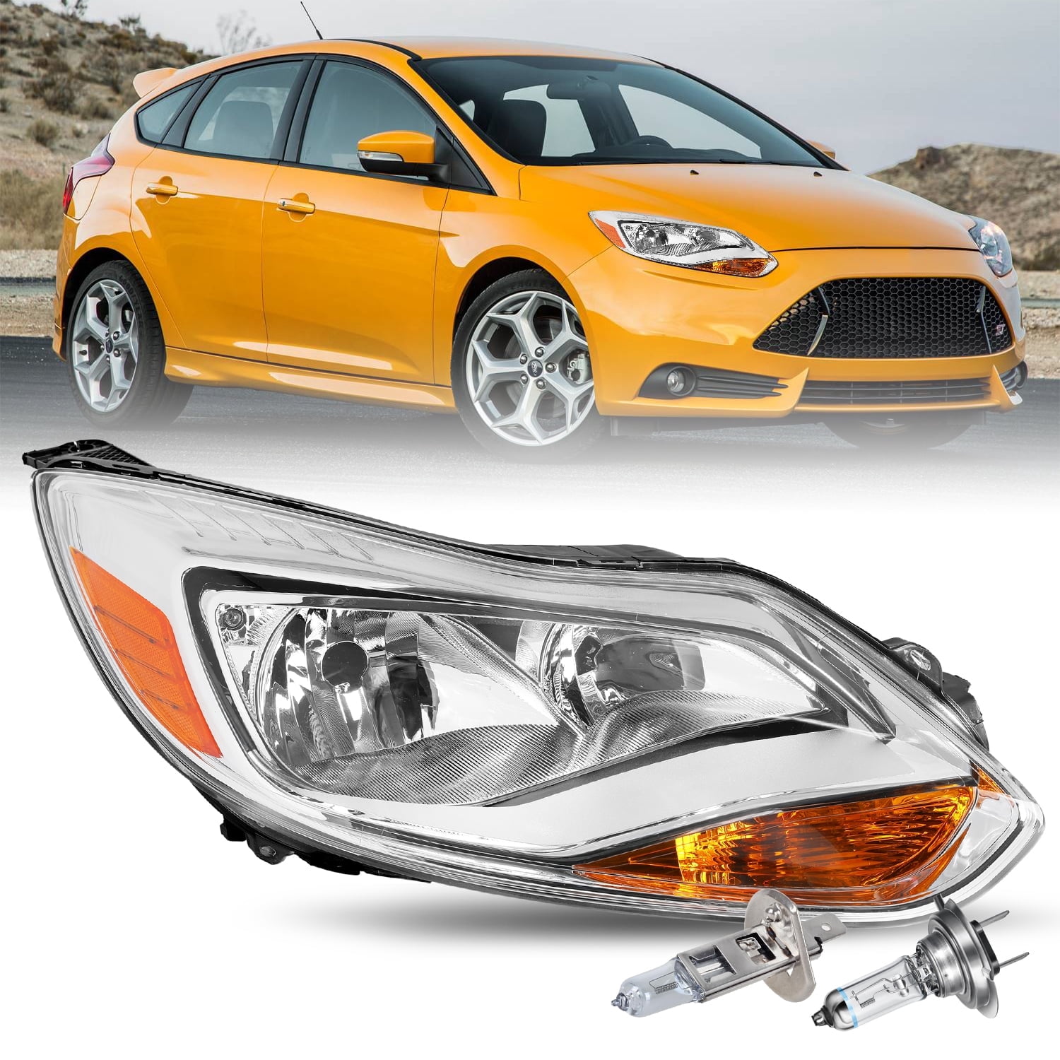 For 2012 2013 2014 Ford Focus S SE SEL Halogen FACTORY Headlight Passenger Side