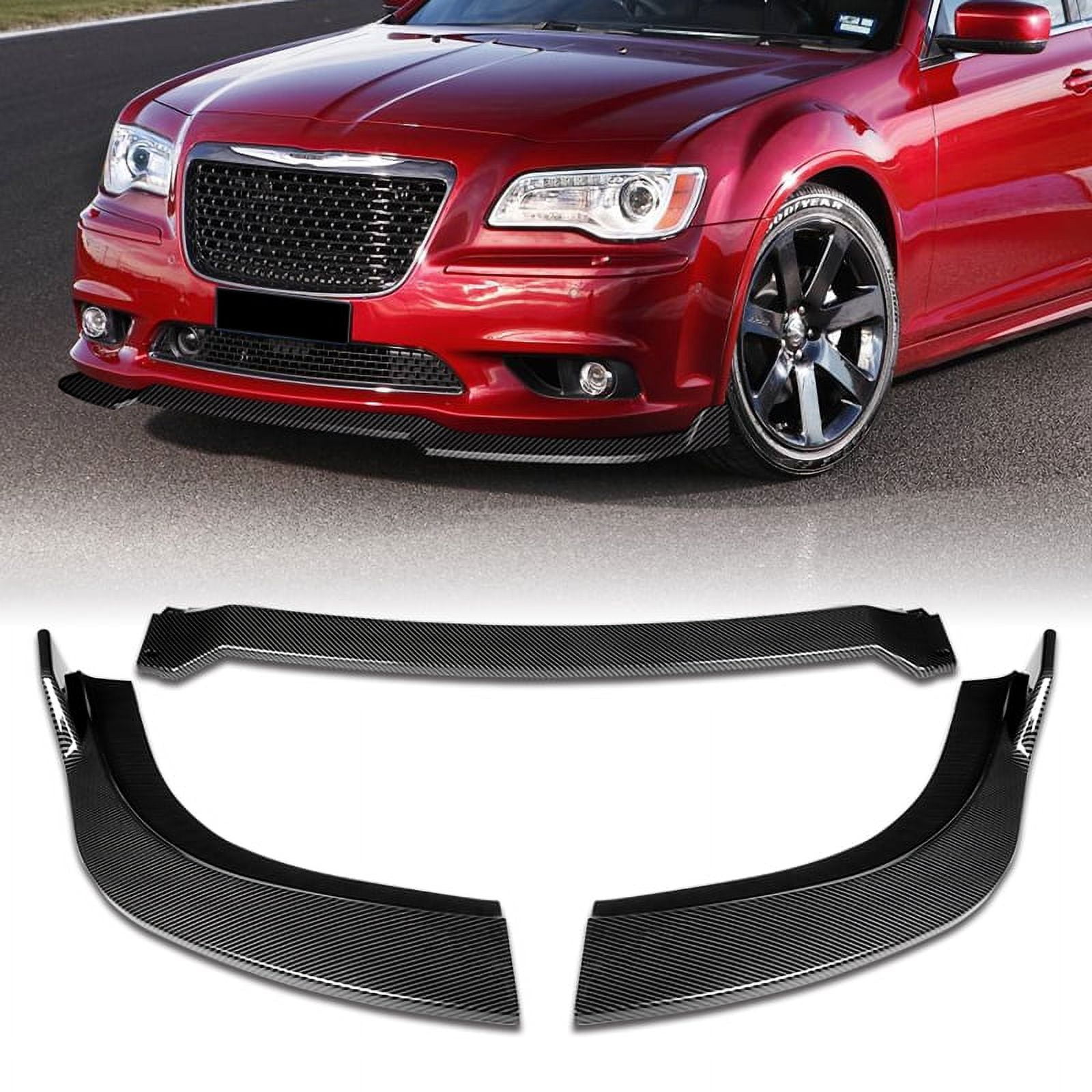 For 2012 2014 Chrysler 300 SRT8 Carbon Look Front Bumper Splitter Spoiler Lip Walmart