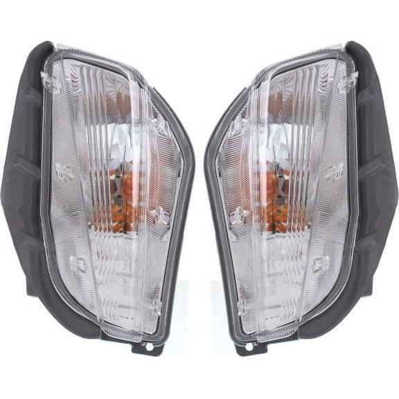 For 2012-2014 Prius V Turn Signal Light Front Clear Plastic SET PAIR