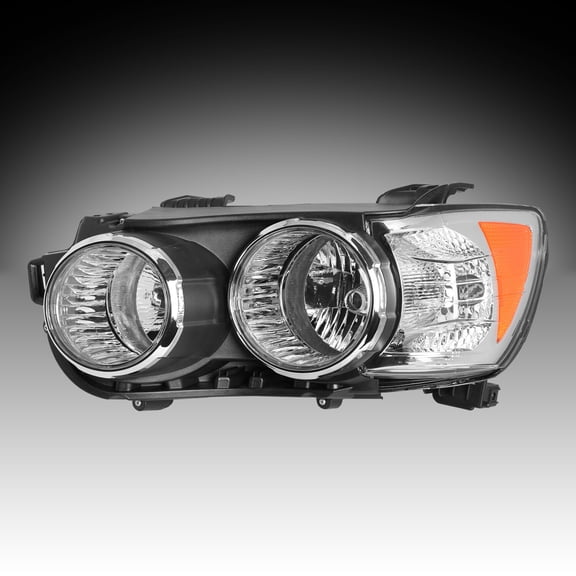 For 2012-2016 Chevy Sonic Headlight Headlamp Driver Left Side [Chrome Bezel]