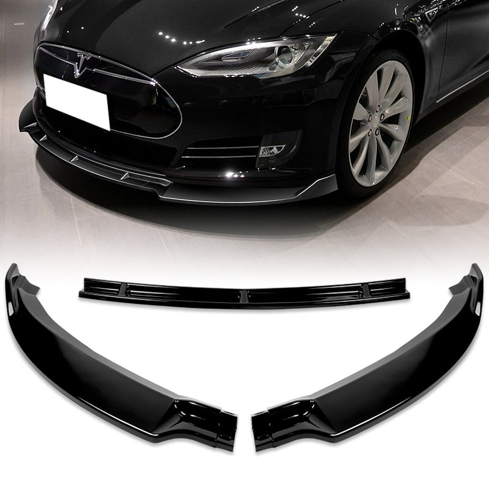 Fits 20-23 Tesla Model Y Matte Black Side Skirts Extension Rocker Panel Lip  ABS