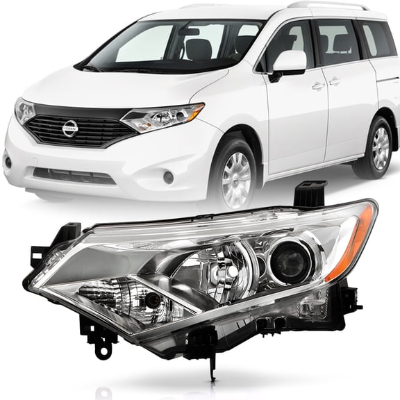 For 2012-2017 Nissan Quest Van Halogen Type Factory Headlight Headlamp - Driver
