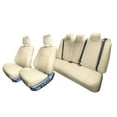 thumbnail image 1 of For 2012-2017 Toyota Camry LE | SE | XSE | XLE FH Group Faux Leather Car Seat Covers - Full Set Solid Beige, 1 of 4