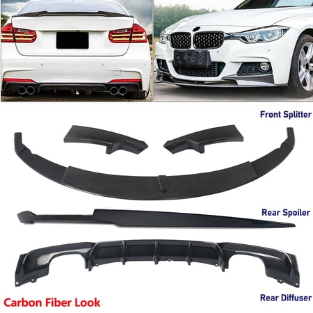 For 2012-2018 BMW 3 Series M-Sport F30 Body Kits Front Splitter Rear Diffuser Trunk Spoiler Carbon Fiber ABS