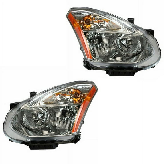 For 2013-13 Rogue Front Headlight Headlamp Halogen Head Light with Bulb SET PAIR