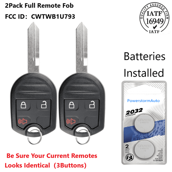 For 2013 2014 2015 2016 2017 Ford Fusion Keyless Entry Car Remote Flip Key Fob