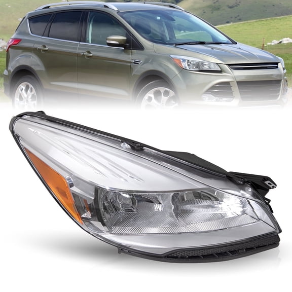 For 2013 2014 2015 2016 Ford Escape Halogen Right Passenger Headlight Headlamp