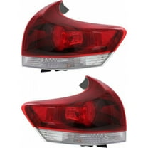 For 2013 2014 2015 2016 Toyota Venza Tail Light Driver and Passenger Side Bulbs Included DOT Certified TO2800190   TO2801190 | 81560-0T020Smoke Lens