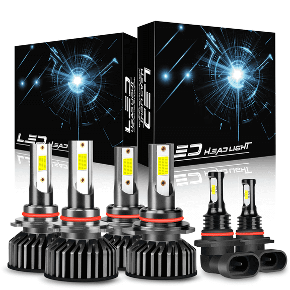 For 2013 2014 2015 Dodge RAM 1500 2500 3500 LED Headlight Bulbs High Low Beam Fog Light aviation alumin