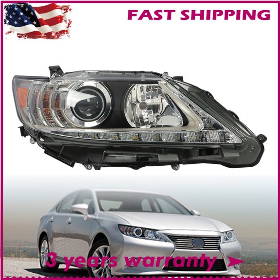 For 2013 2014 2015 Lexus ES300H ES350 HID/Xenon Headlight W/LED DRL Right Side