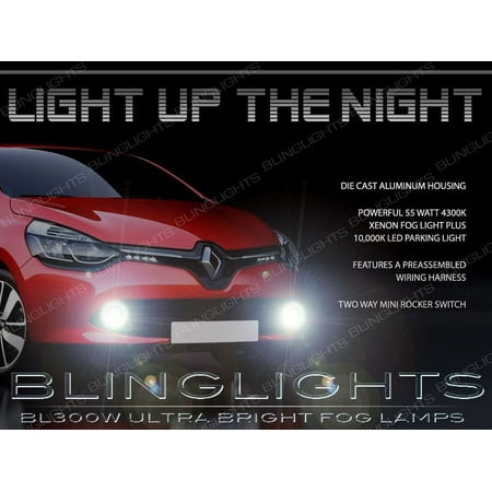 For 2013 2014 2015 Renault Clio IV Xenon Fog Lamp Light Kit Angel Eye Drivinglights