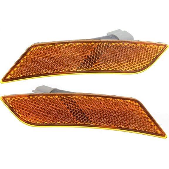 For 2013-2015 ATS Marker Front Amber Plastic SET PAIR