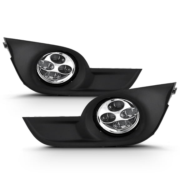 For 2013-2015 Altima Sedan 4 Quad LED DRL Fog Lights Driving Bumper Lamps+Switch