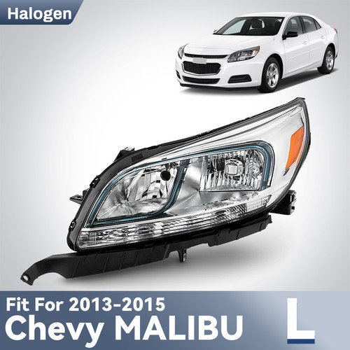 For 2013-2015 Chevy Malibu LS 2016 Limited LS Headlight Halogen Left Driver Side