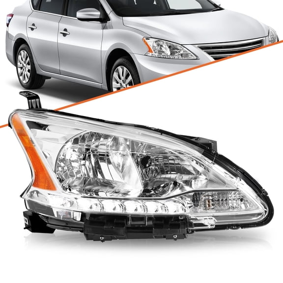 For 2013-2015 Nissan Sentra w/LED DRL Halogen Passenger Side Headlight Headlamp