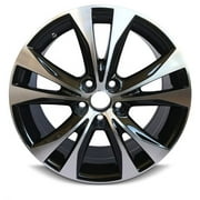 For 2013-2015 Toyota Rav4 18 Inch Black Machine Face Diamond Cut Black Rim - OE Direct Replacement - Road Ready Car Wheel