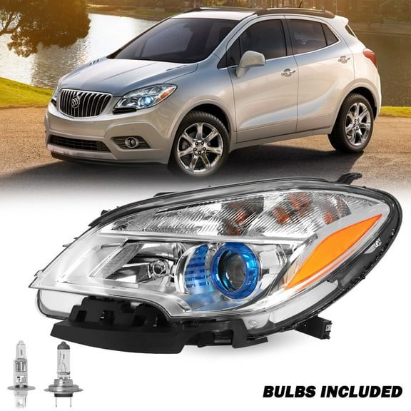 For 2013-2016 Buick Encore Halogen Factory Style Headlight Driver Side w/ Bulbs