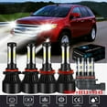 thumbnail image 1 of For 2013-2016 Ford Escape 4-Side 6000K White Headlights 9005 H11 LED High Beam Low Beam +9145 Fog light,6pcs, 1 of 10