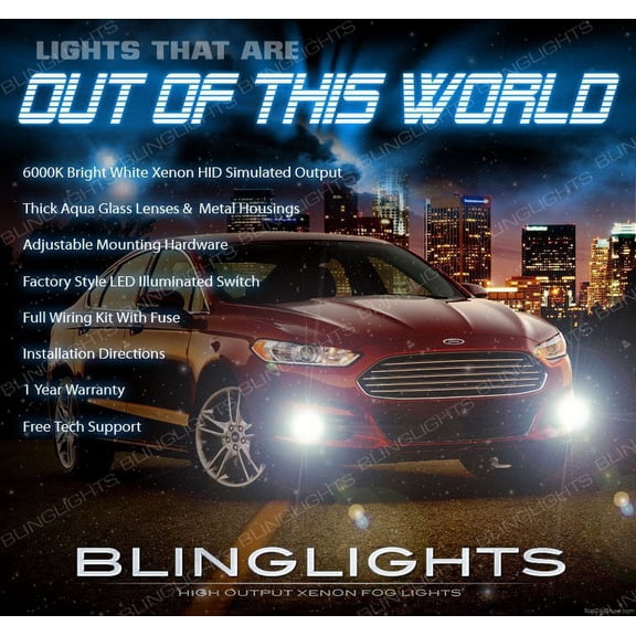 For 2013-2016 Ford Fusion Xenon Fog Lamps Driving Lights Kit