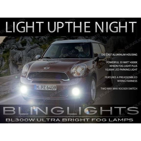 For 2013-2016 Mini Cooper Paceman Fog Lamp Driving Light Kit R61