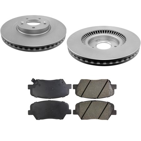 For 2013-2016 Santa Fe Front Brake Disc Rotors With Ceramic Front Pads