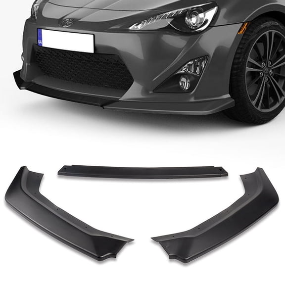 For 2013-2016 Scion FR-S/Toyota 86 CS-Style Black Front Bumper Body Kit Lip 3pcs