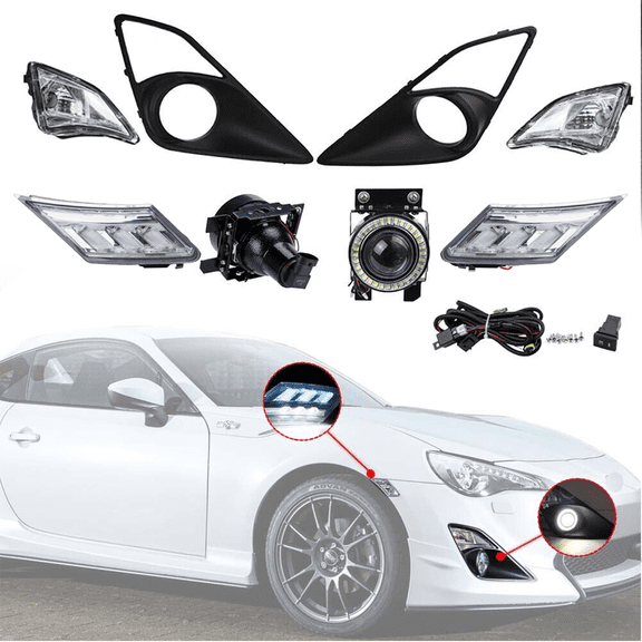 For 2013-2016 Scion FR-S Toyota GT86 LED Fog Lights + Side Marker Lamps w/Wiring