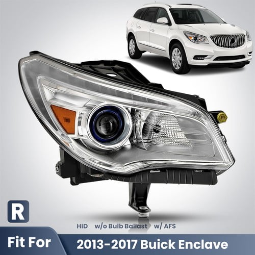 For 2013-2017 Buick Enclave HID/Xenon Headlight w/AFS w/o Bulb Passenger Side