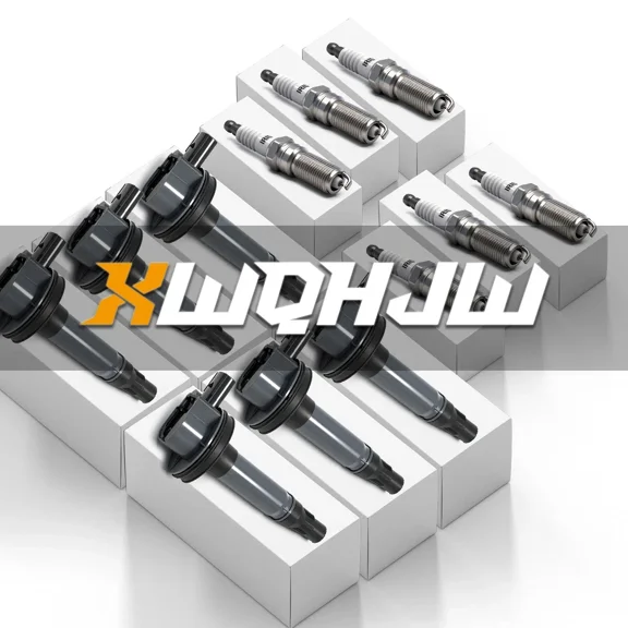 For 2013-2017 Ford Flex 3.5L V6 6 Ignition Coils & 6 Iridium Spark Plugs Set