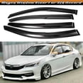 thumbnail interactive-video image 1 of JDM Smoked Acrylic Window Visors For 2008-2012 Honda Accord (8th Gen) 4-Piece Set 1 of 3