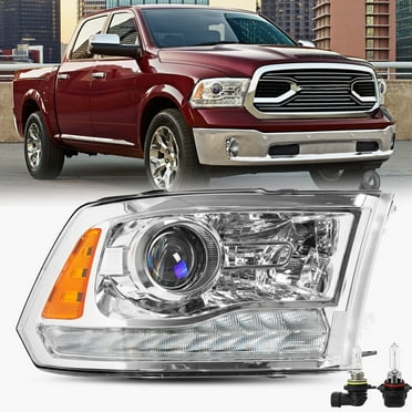 For 2013-2018 Dodge Ram 1500/2500/3500 Factory Projector Headlights with LED DRL