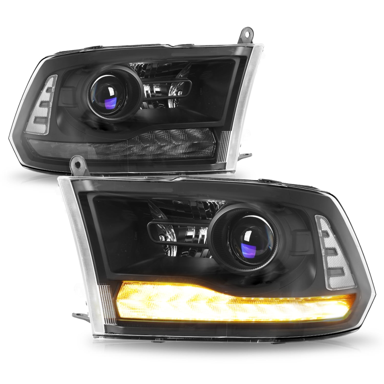 For 2013-2018 Dodge Ram 1500 2500 3500 Factory W/Bulbs LED Projector Headlights