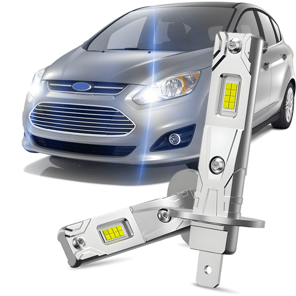 For 2013-2018 Ford C-Max LED Headlight Bulb H1 High Beam Halogen Lamp Replacement Kit