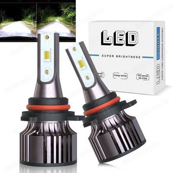 For 2013-2019 Ford Taurus 9012 LED Headlight Bulbs High/Low Beam White 6000K 2PCS 60W 12000LM CSP