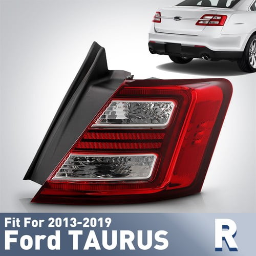 For 2013-2019 Ford Taurus LED Tail Light Rear Outer Passenger Side Chrome Brake