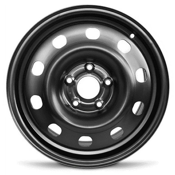 Wheel Rim for 2014-2018 Dodge Caravan 17 in Black Steel Rim Direct Fit