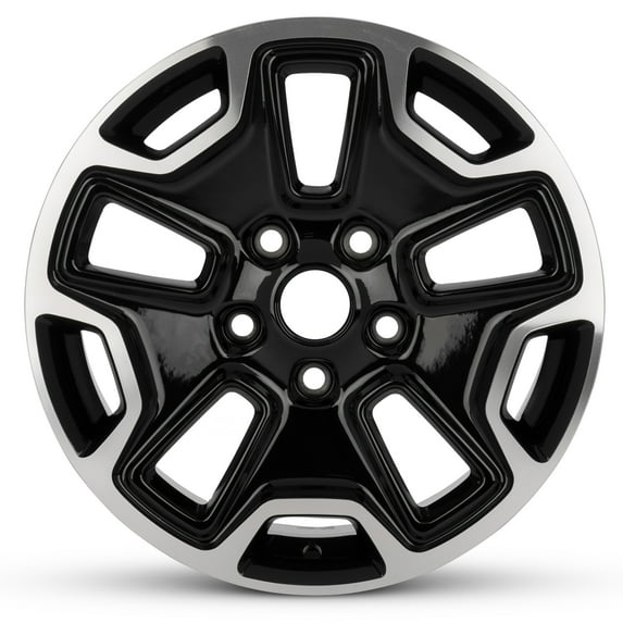 For 2013-2023 Chrysler Pacifica 17 Inch Machined Face with Painted Inlay Black Rim - OE Direct Replacement - Road Ready Car Wheel