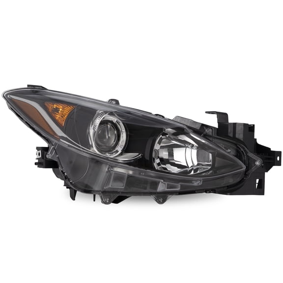 For 2014 2015 2016 Mazda3 Projector Black Halogen Right Passenger Side Headlight