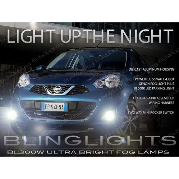 For 2014 2015 2016 Nissan March Driving Light Fog Lamp Kit K13c